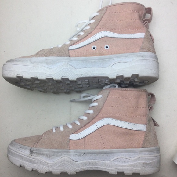 Vans Sentry Sk8-Hi WC Suede & Canvas Dusty Rose Lace-Up Sneakers Size 8.5 - Picture 3 of 11